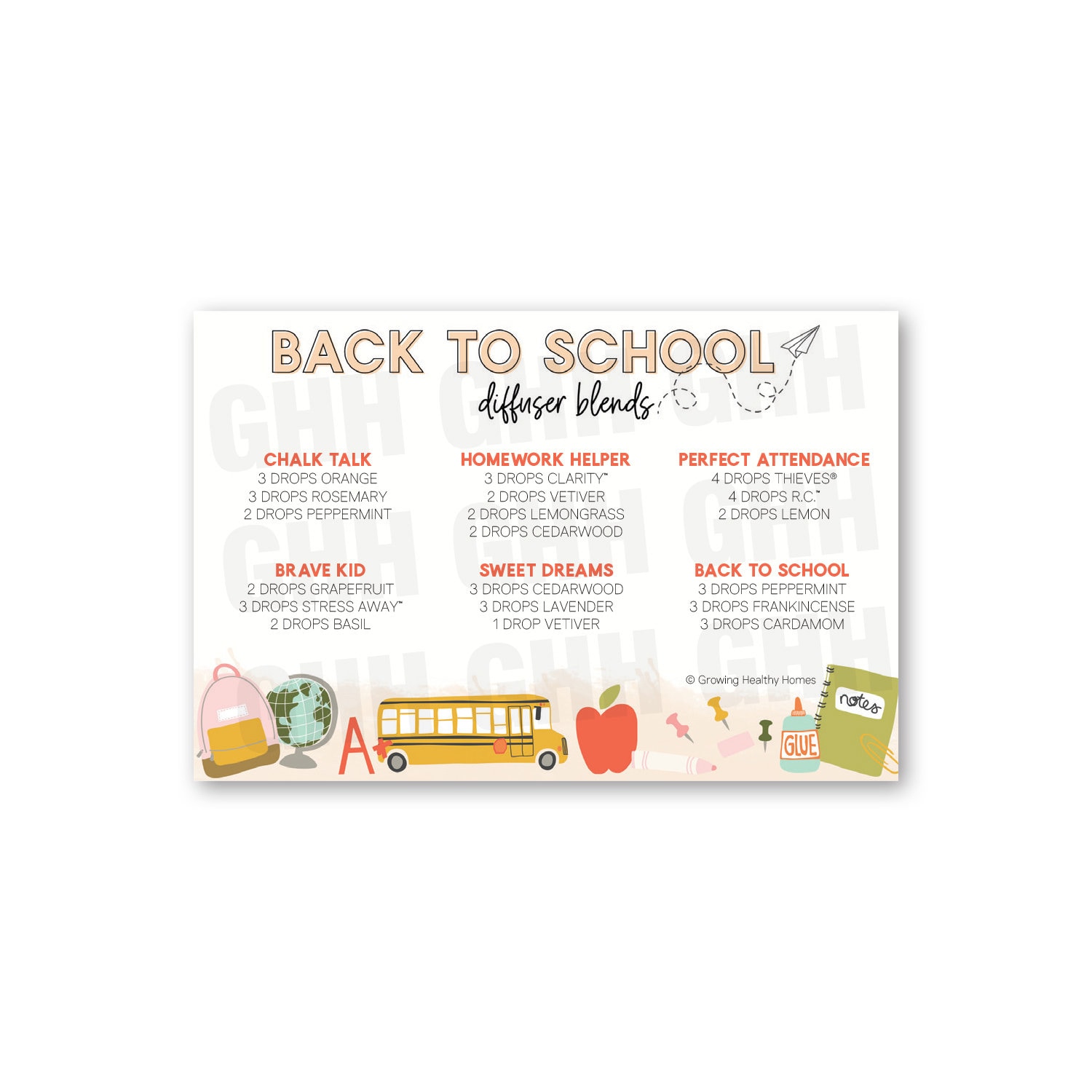 Back to School Blends Postcard Pack