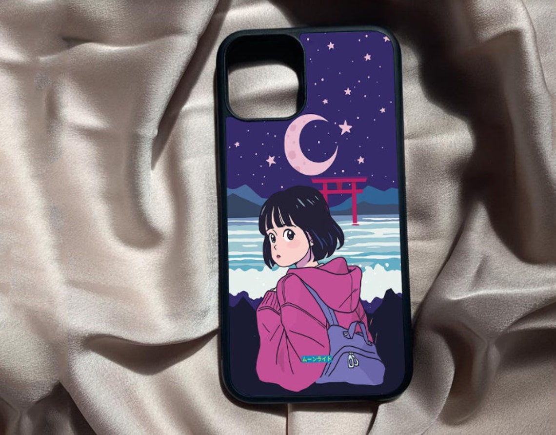 Cute Anime Phone Case Art Phone Case For iPhone 11 12 Mini Etsy