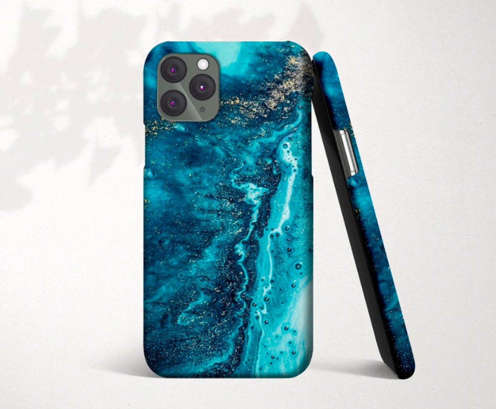 Blue Marble Phone Case For iPhone 11 12 Mini Pro Max Luxury Etsy