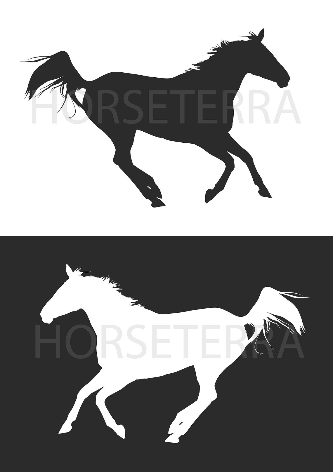 Galloping Horse. SVG file Etsy