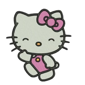 Cute kitty cat embroidery file