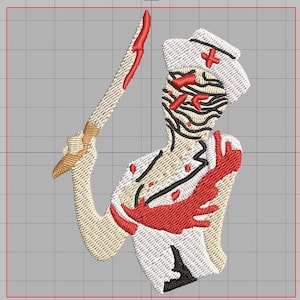 silent hill nurse embroidery file