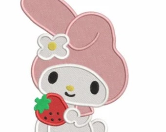 cute Strawberry rabbit Embroidery file