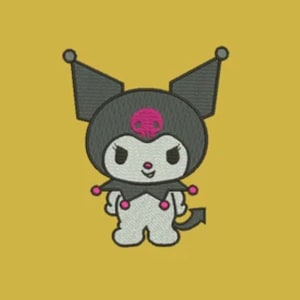 cute kuro embroidery file
