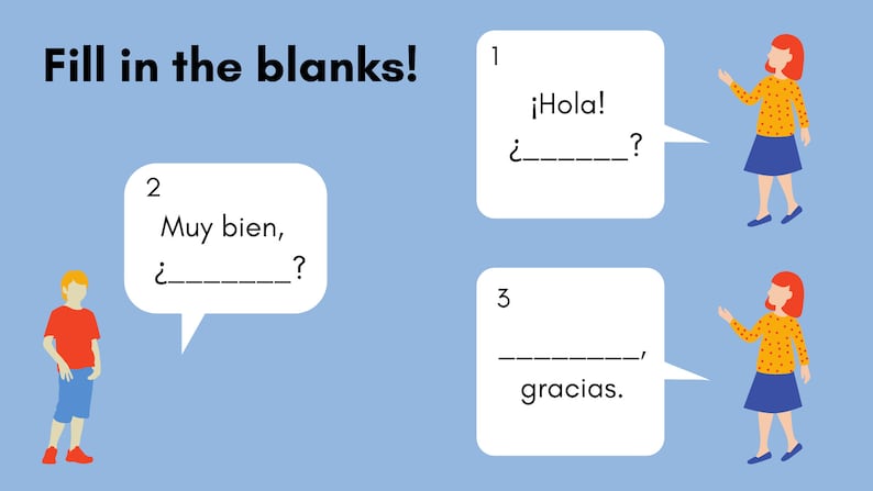 Complete Spanish Lesson Saying Hello