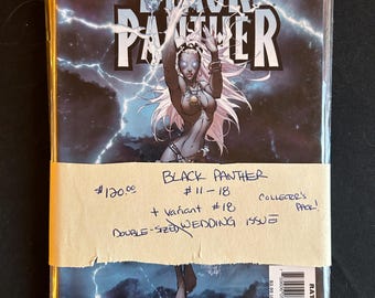 Black Panther #11–18 Collector’s Pack (Variant #18 Double-Size Wedding Issue)