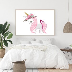 Unicorn Printable, Unicorn Nursey Prints, Kids Room Décor, Baby Unicorn Wall Art Poster, Unicorn Wall Art, Unicorn for Kids DIGITAL DOWNLOAD