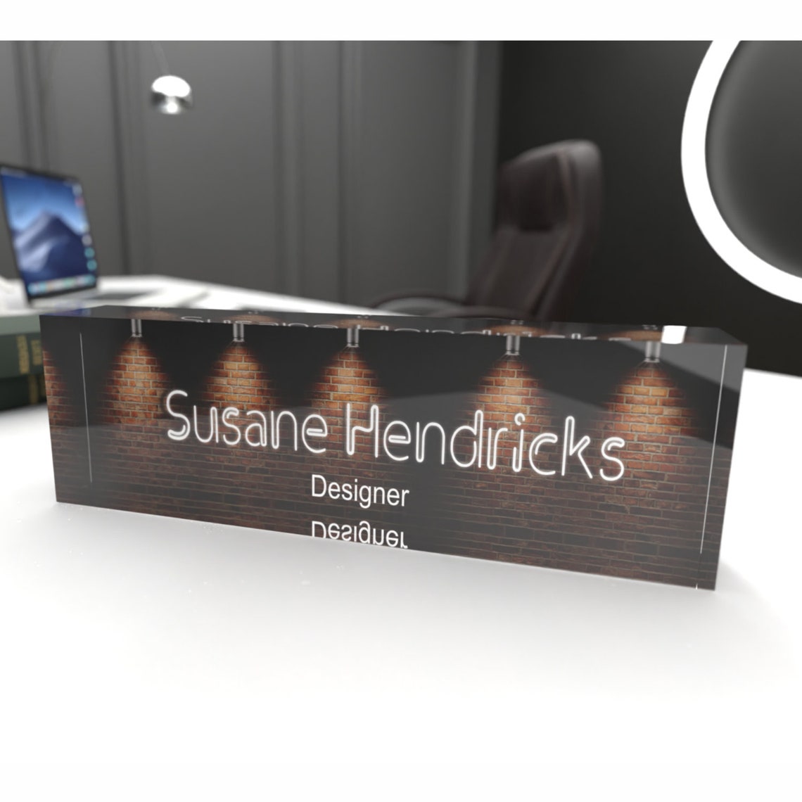 Desk Name Plate, Office Desk Name Plate, Custom Desk Nameplates
