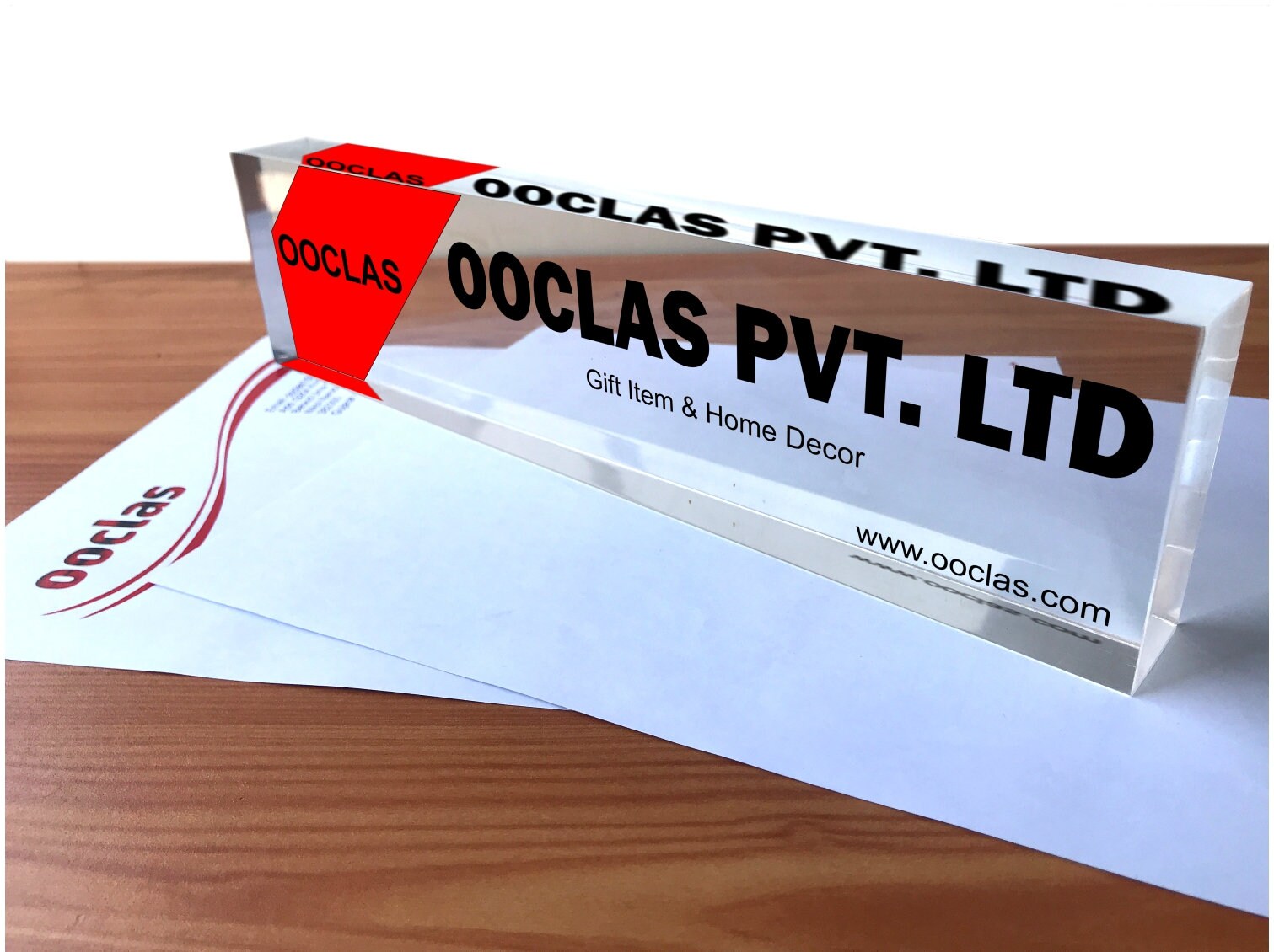 Office Desk Name Plate Personalized | Company Name Plates for Desks on ...