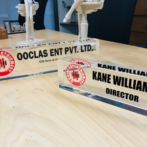Personalized Name Plate for Desk, Nameplate Sign, Customized Office Décor Name Plate Personalised Gift, Custom Name Plaque Design