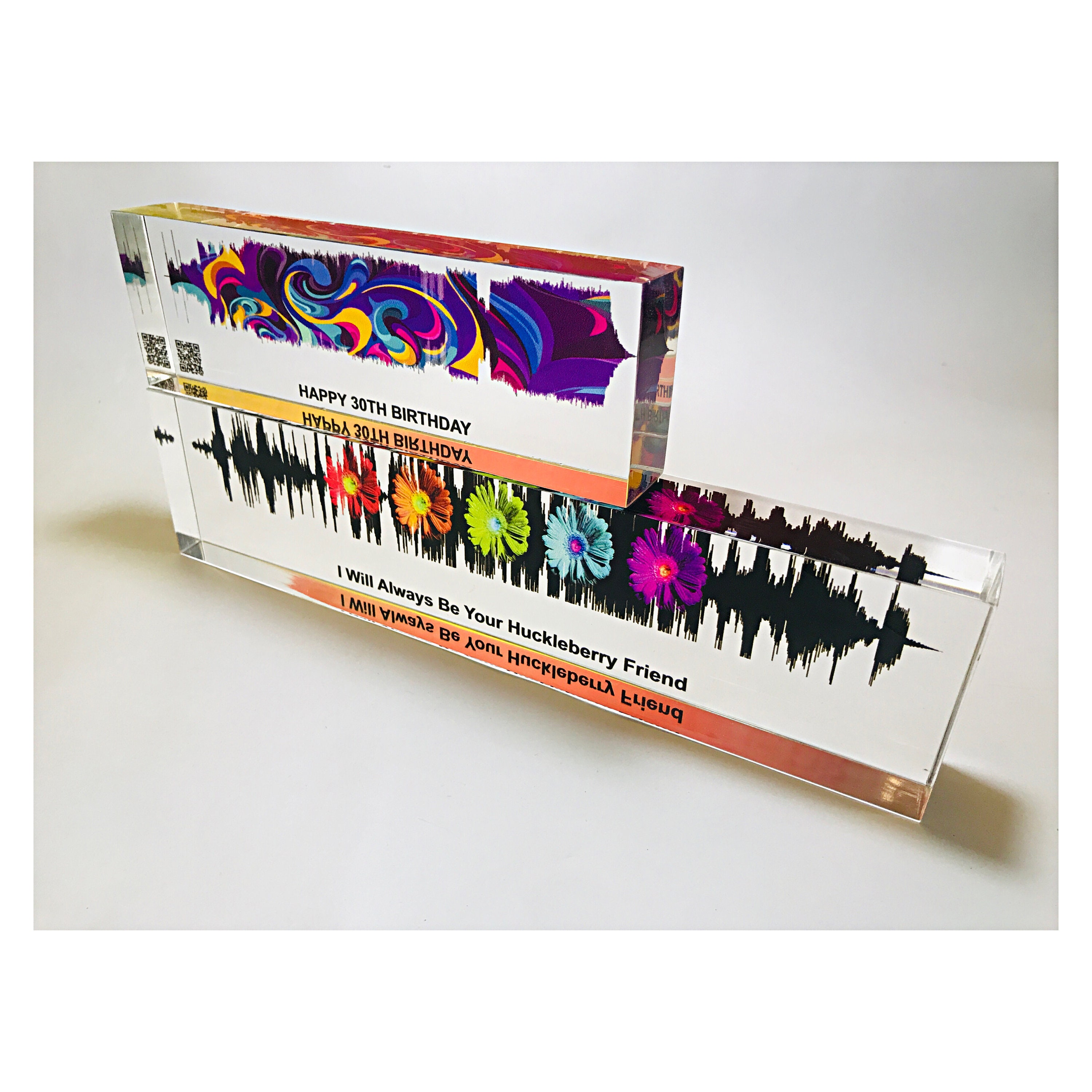 Custom Sound Wave Print Colorful 3D Look Soundwave | Etsy