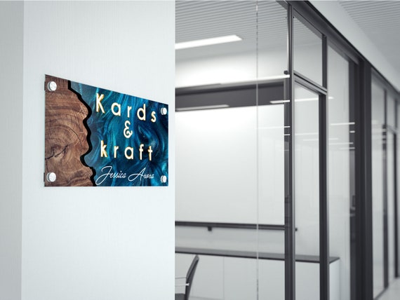 Targa Per Ufficio Con Incisione Personalizzata, Acrilico Color - Foto 9