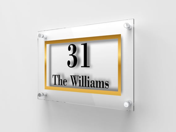 Acrylic door plate discount