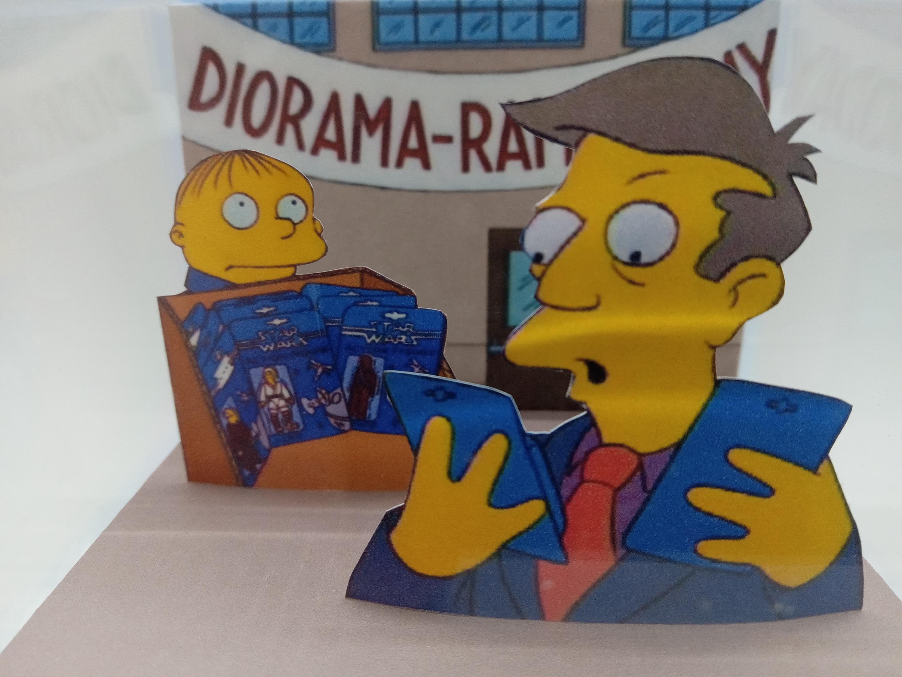Cube Craft Simpsons Ralph The Simpsons Ralph Wiggums Sealed Star Wars Diorama Rama Shadow Box ...