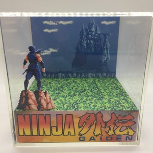 Ninja Gaiden Cutscene Shadow Box Diorama Cube