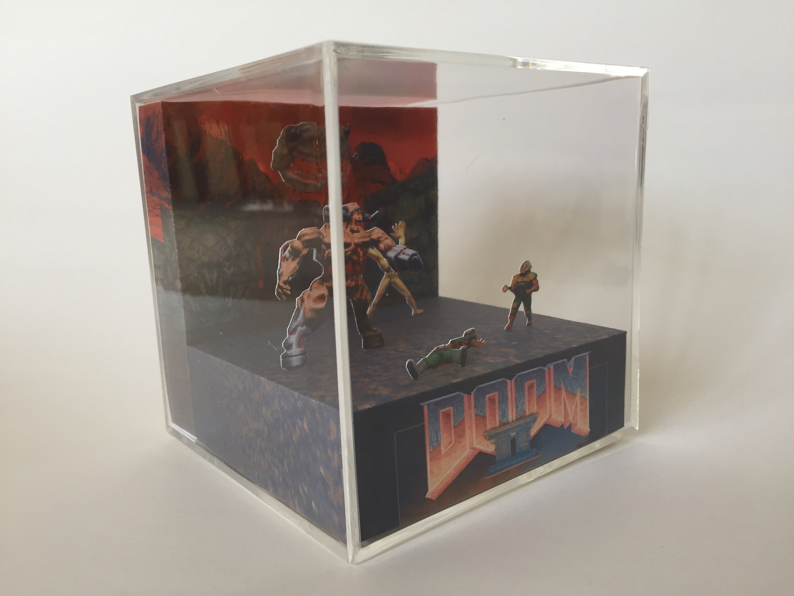 Doom 2 Battle in the Inferno Shadow Box Diorama Art - Etsy UK