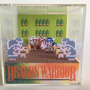 Dragon Warrior Dragon Quest Finale with the Princess Shadow Box Diorama Decor