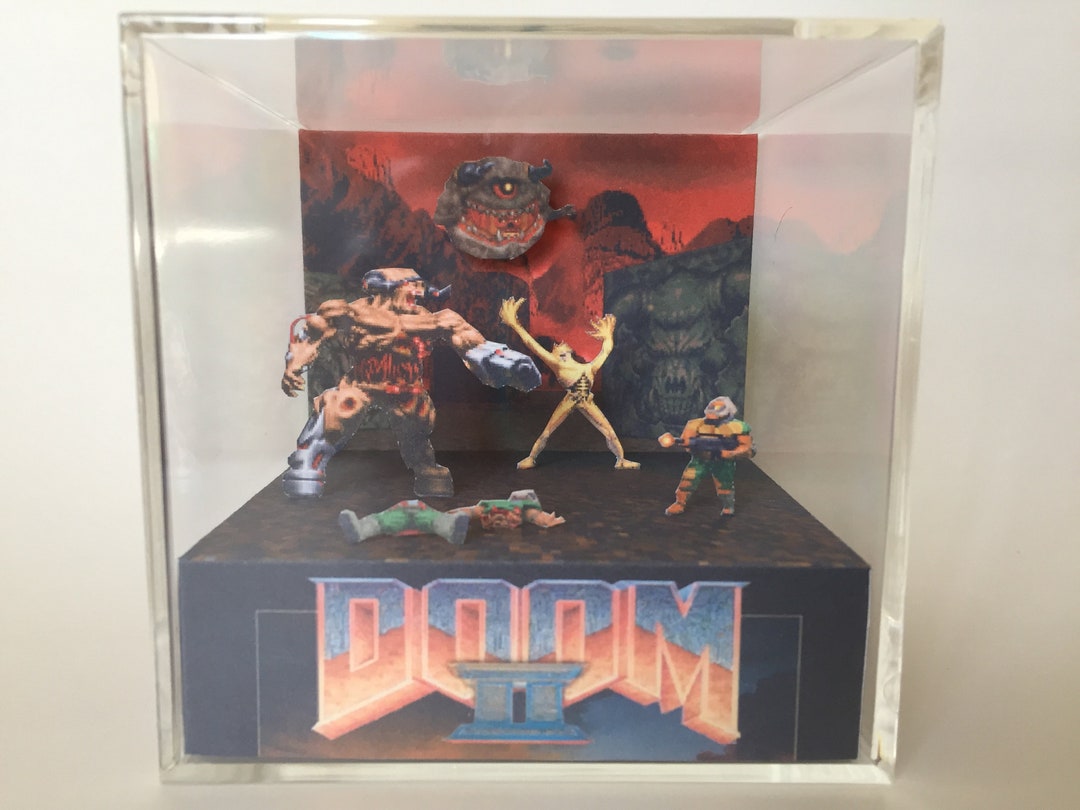 Doom 2 Battle in the Inferno Shadow Box Diorama Art - Etsy