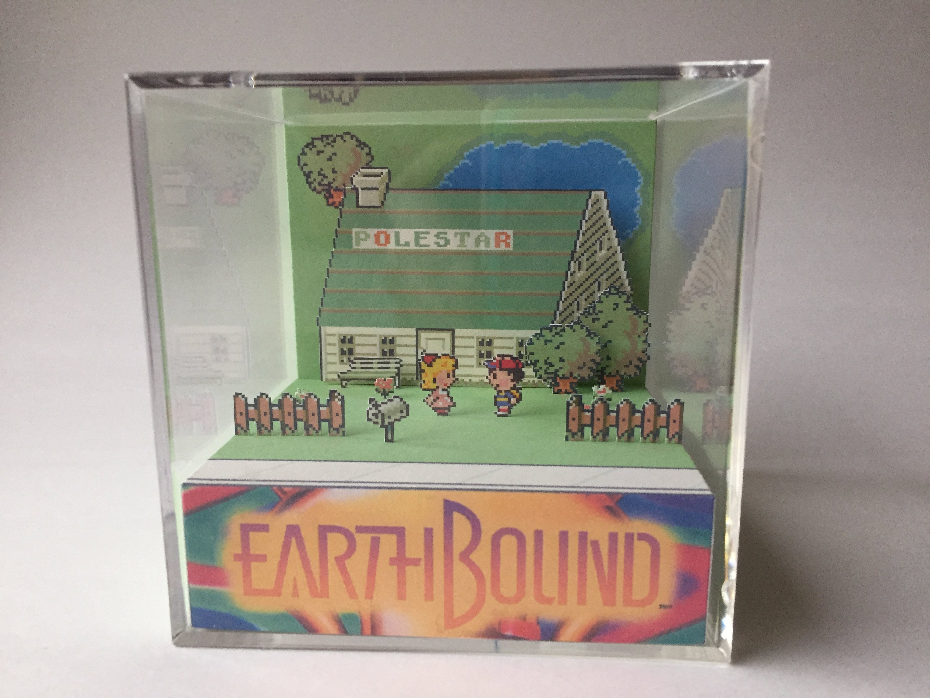 Earthbound Ness and Paula Saying Goodbye Shadow Box Diorama Etsy