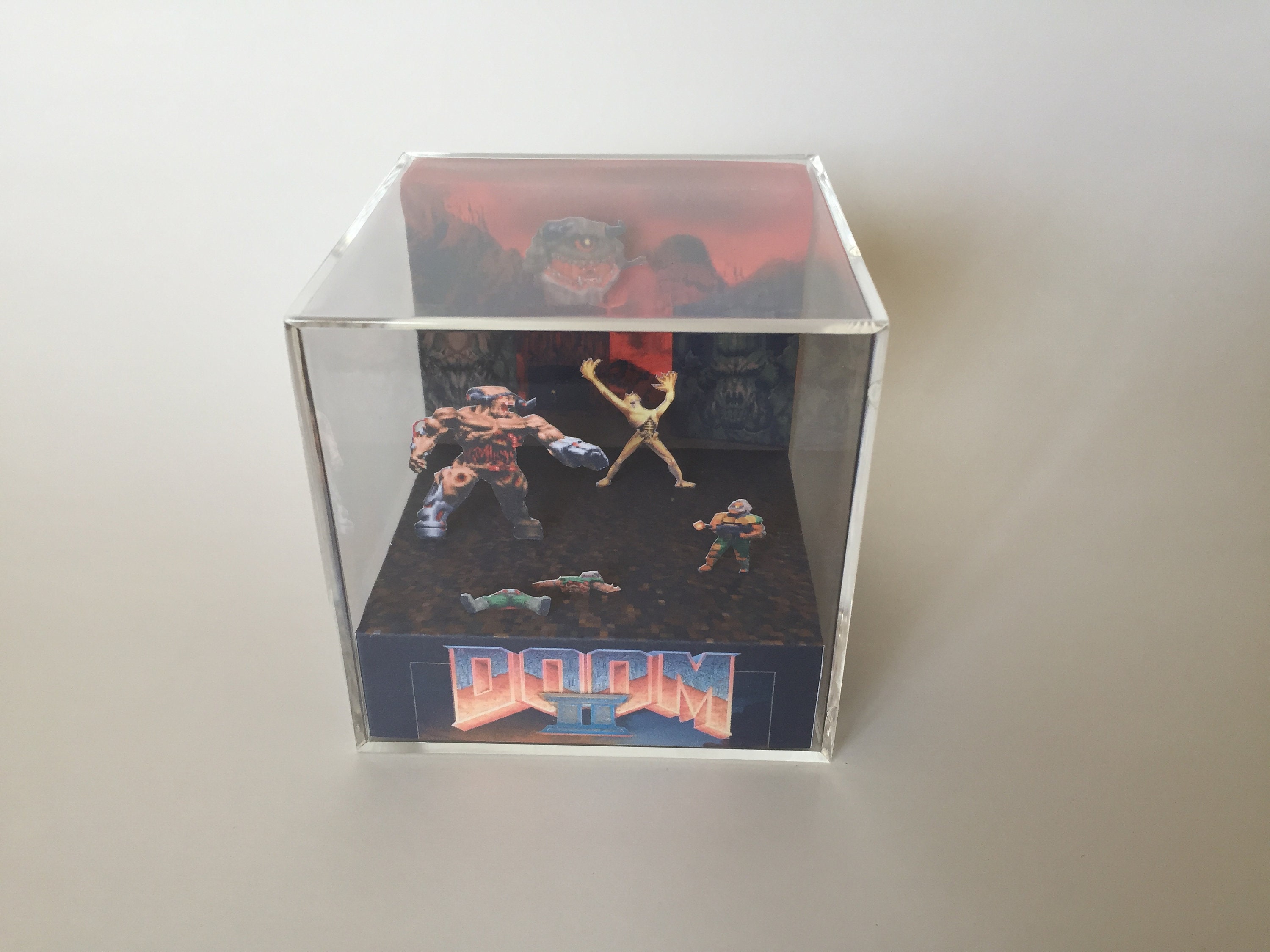 Doom 2 Battle in the Inferno Shadow Box Diorama Art - Etsy UK