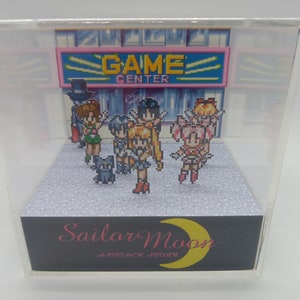 Sailor Moon and the Sailor Guardians Shadow Box Diorama Cube