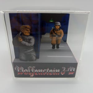 Wolfenstein 3D Title Screen for PC Shadow Box Diorama Art