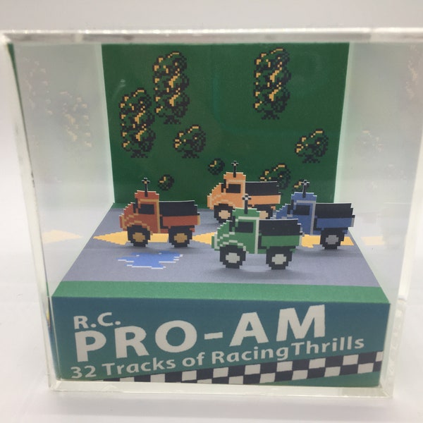 RC Pro Am Racing for it! Shadow Box Diorama Cube