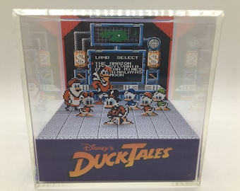 Ducktales The Video Game for the Nintendo Shadow Box Diorama Cube