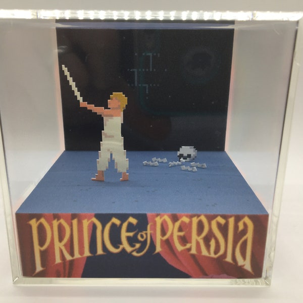 Prince of Persia Finding the Sword Shadow Box Diorama Cube