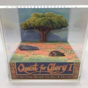 Búsqueda de la gloria I Caja de sombras de la paz de Erana Diorama Cubo