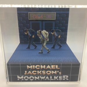 Michael Jackson&#39;s Moonwalker at Club 30 Shadow Box Diorama Cube
