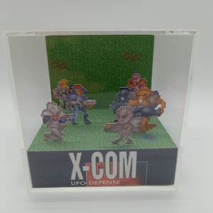 X-Com UFO Defense Alien Showdown Shadow Box Diorama Cube