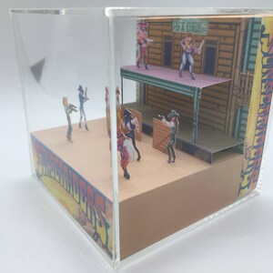 Sunset Riders Arcade Genesis Game Shadow Box Art Diorama image 2