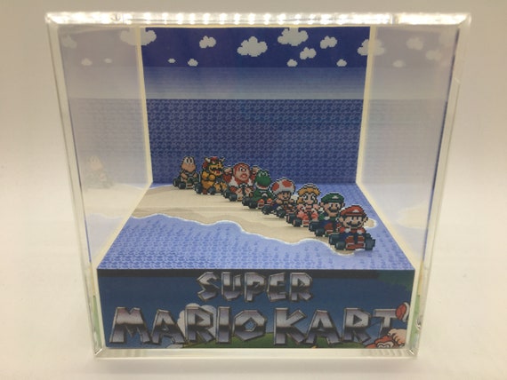 Super Mario Bros 3 Nintendo NES 3D Cube Handmade Diorama Shadowbox