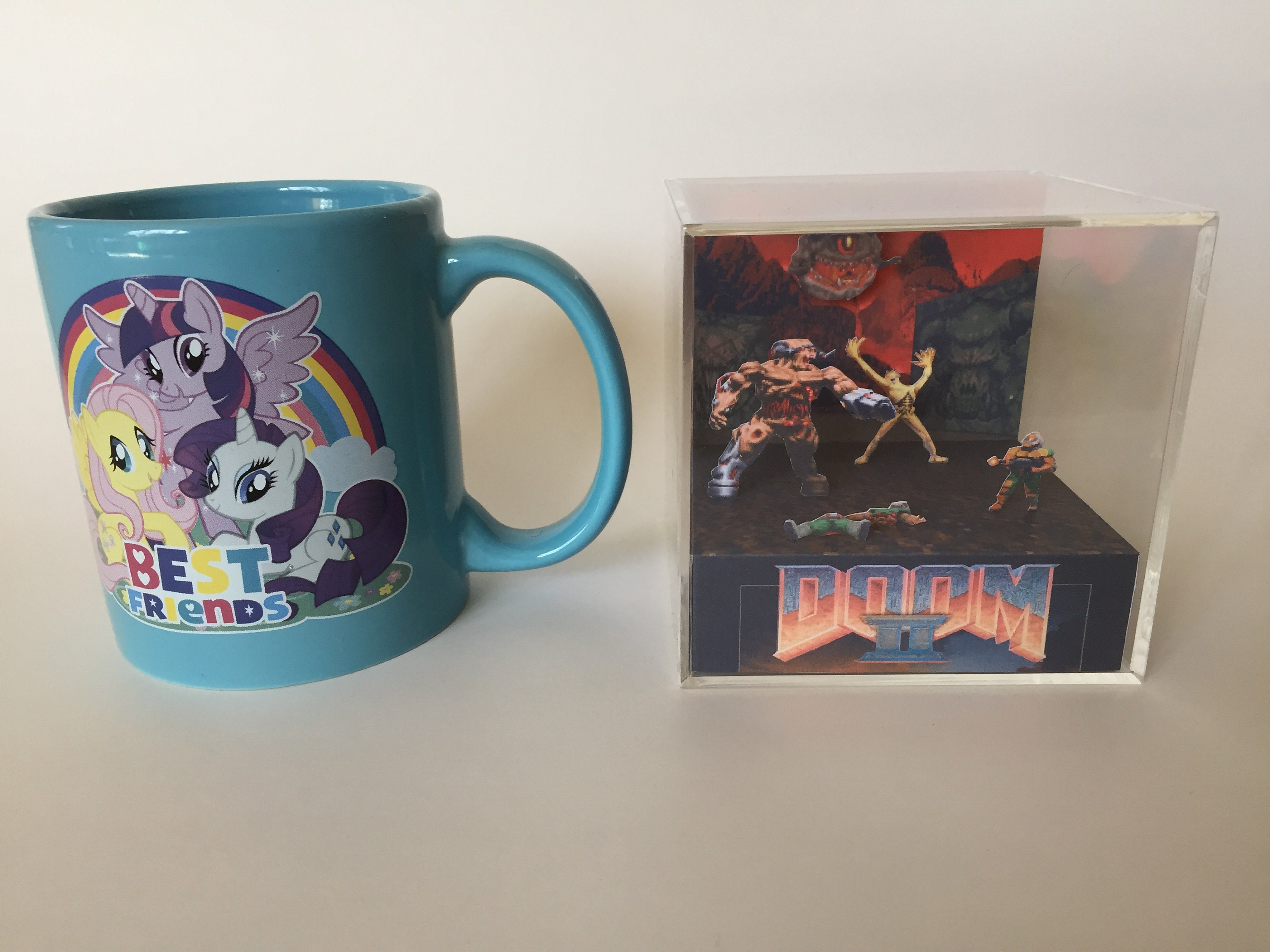 Doom 2 Battle in the Inferno Shadow Box Diorama Art - Etsy UK