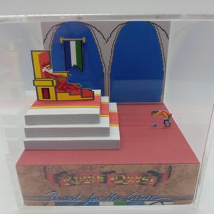 La búsqueda del rey I La búsqueda de la corona Graham y el rey Caja de sombras Diorama Cubo