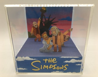 The Simpsons Dr. Zaius the Musical! Shadow Box Diorama Cube Planet of the Apes