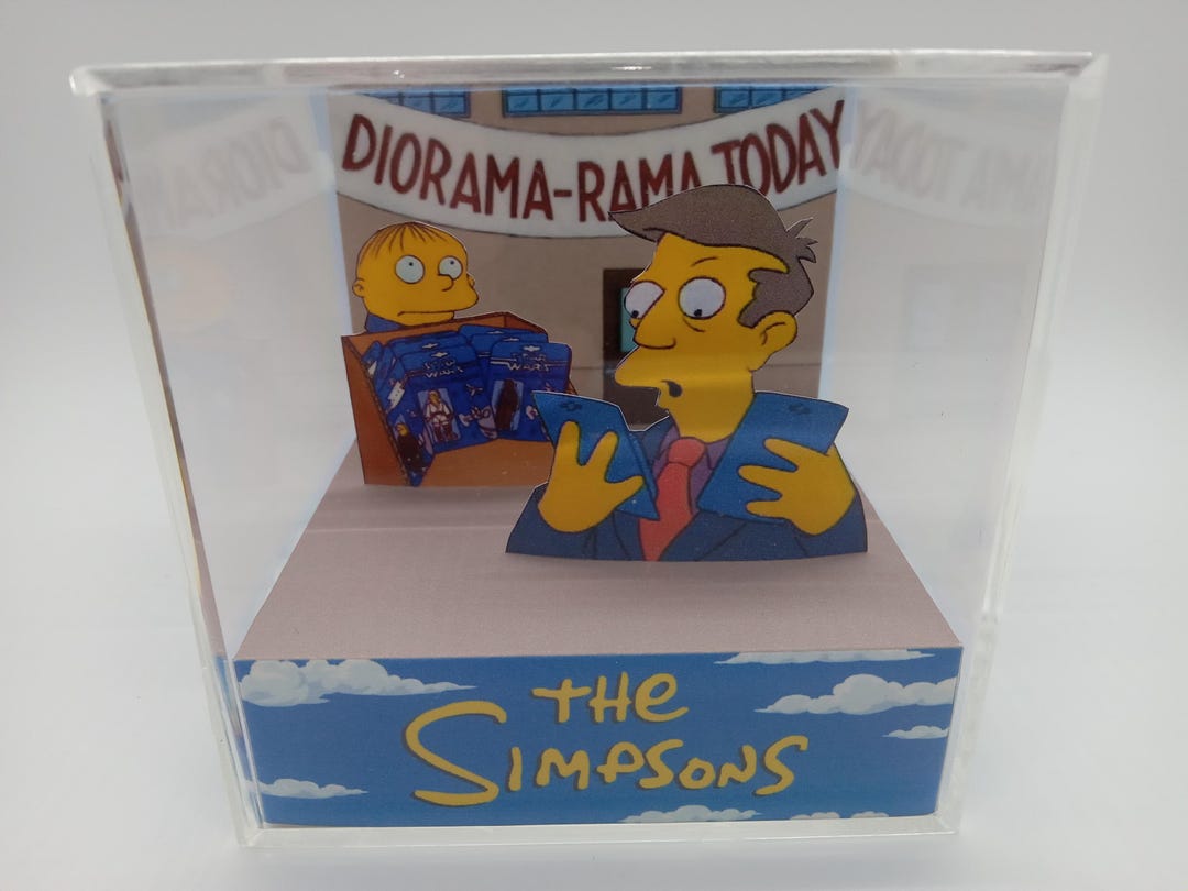 Cube Craft Simpsons Ralph The Simpsons Ralph Wiggums Sealed Star Wars Diorama Rama Shadow Box ...