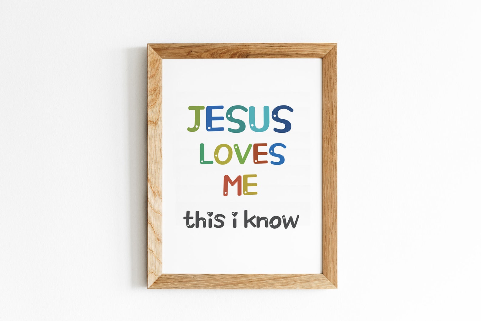 Jesus Loves Me Wall Art / Wall Prints / Playroom Print / Wall Etsy