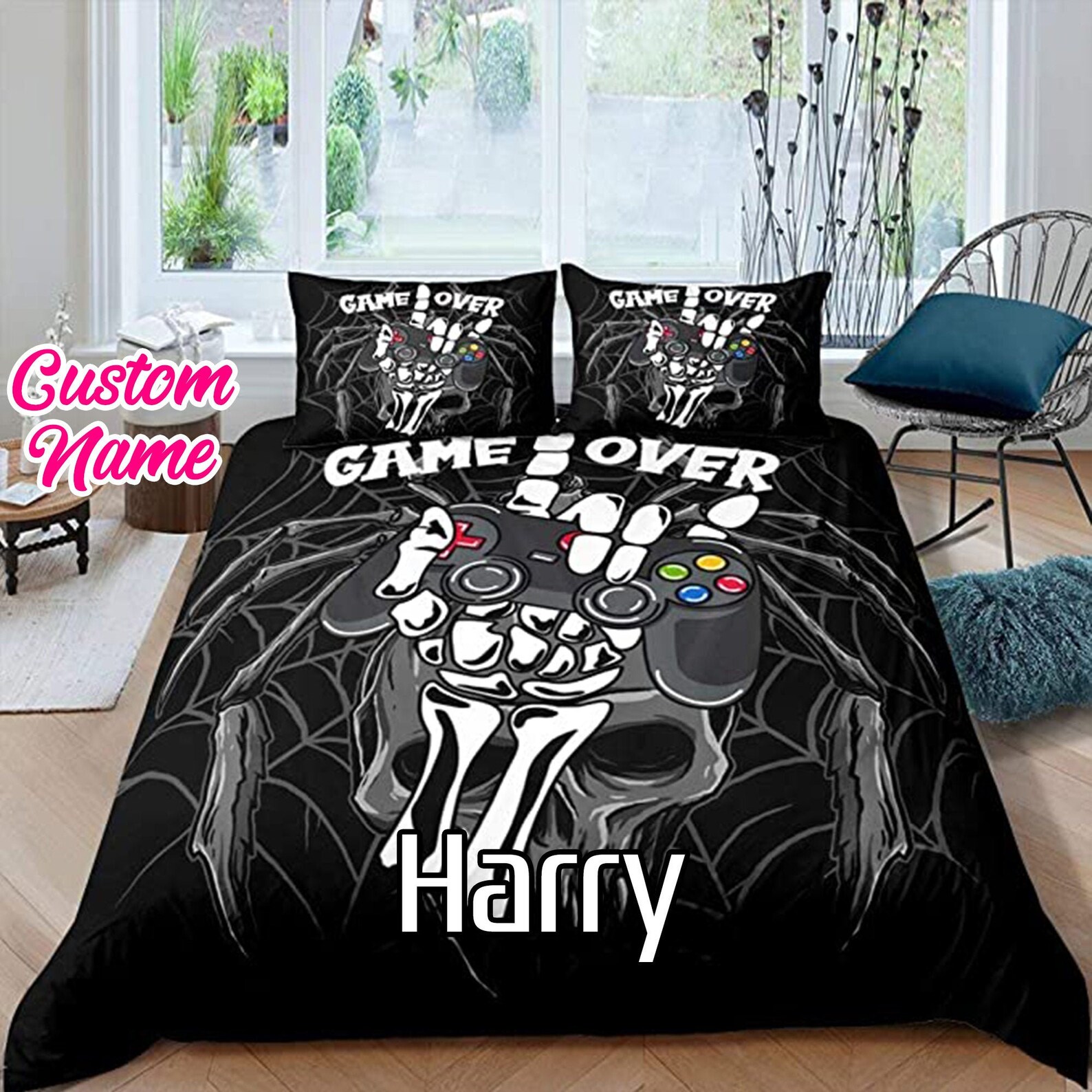 Game Bedding Set Gaming Bedding Set Gamepad Bedding Set Etsy
