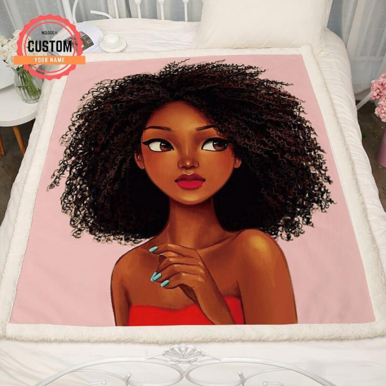 Cute Black Girl Blanket Melanin Blanket Cover and Duvet Etsy