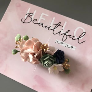 Flower Clip, Fringe Clip, Bridesmaid, Flowergirl, Weddings