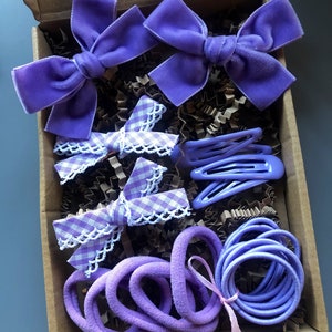 Lilac School Bundle, Hair Bows For School
