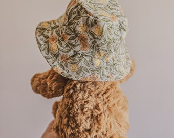 small bear sun hat, plushie hat, plushie accessories, jellycat small bartholomew bear hat, small bashful hat