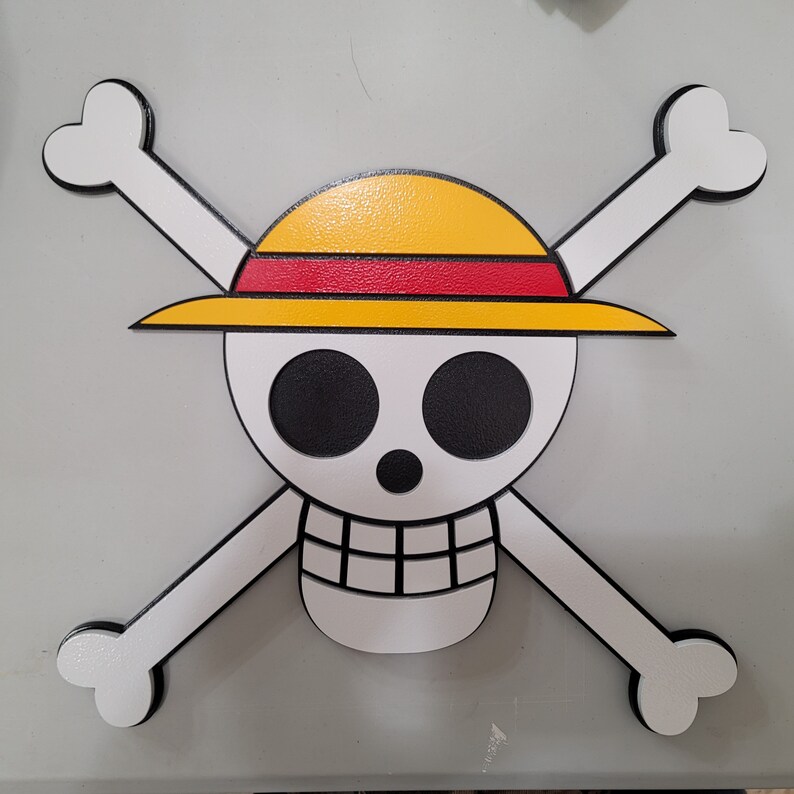 Straw Hat Jolly Roger / One Piece / Handmade 3D Sign Etsy