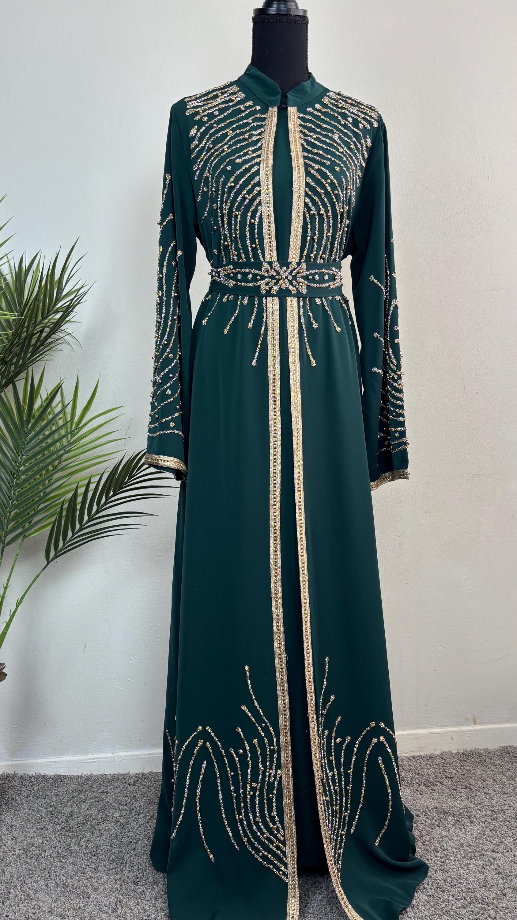 white christmas dresses Turkish Damask Dress M main image 0