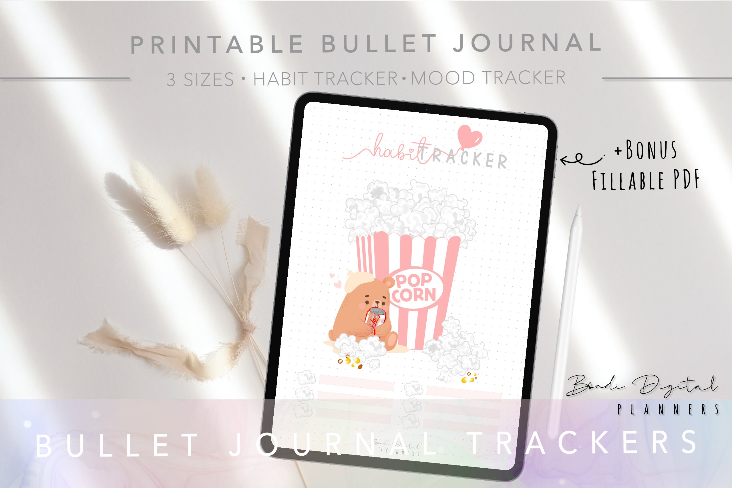 Printable Bullet Journal 2024 | BUJO Trackers | Digital Planners ...