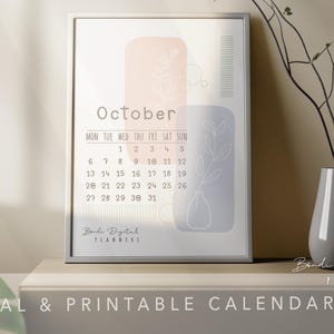 Printable Calendar 2025 | Digital Calendars | Minimalistic |aesthetic ...