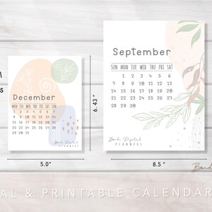 Printable Calendar 2025 | Digital Calendars | Minimalistic |aesthetic ...