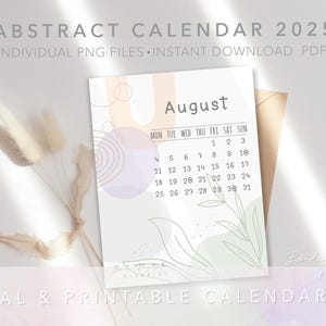Printable Calendar 2025 | Digital Calendars | Minimalistic |aesthetic ...